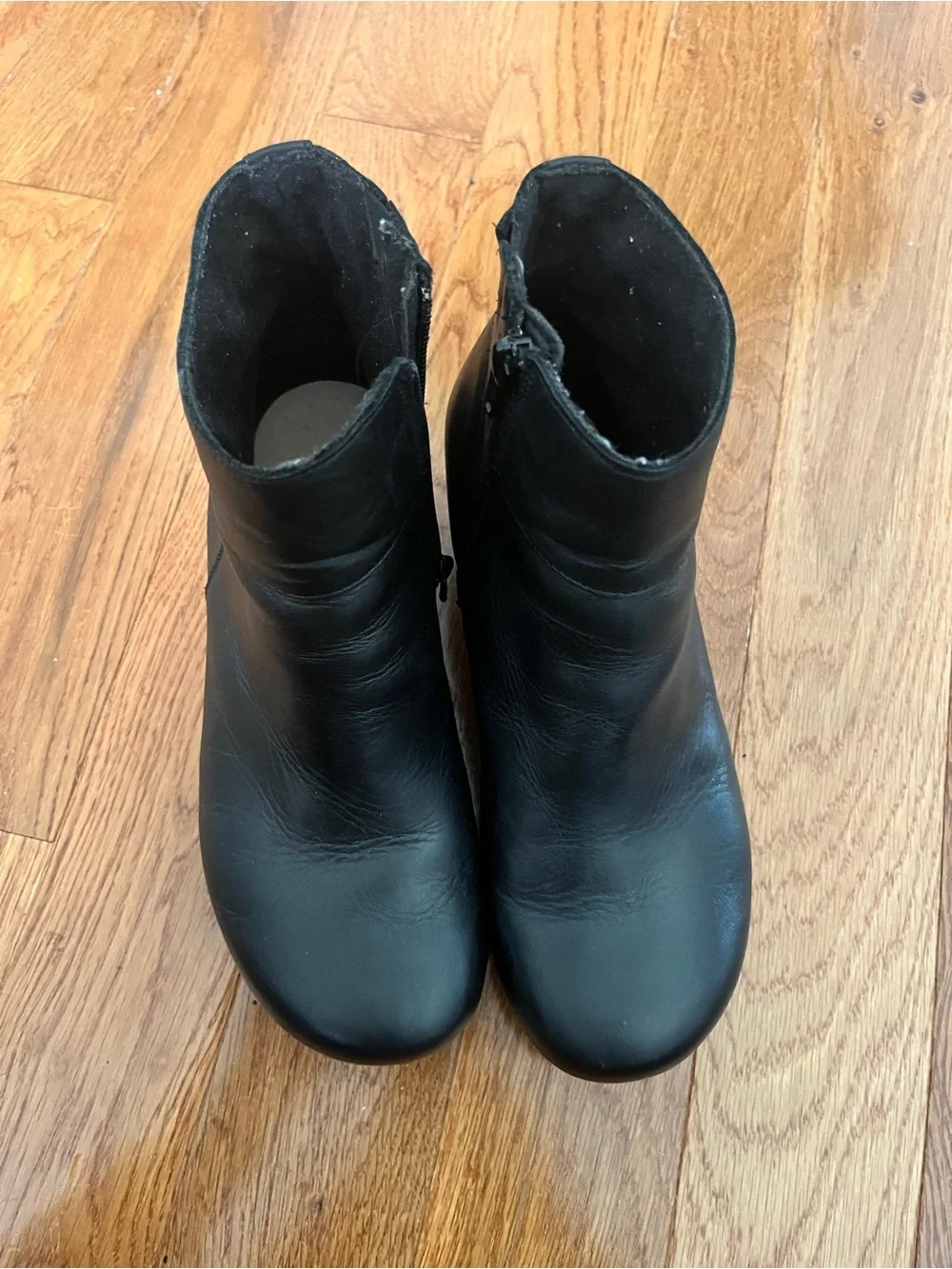Papillo black  Wedge Ankle Boots - Women's Leather Platform Booties